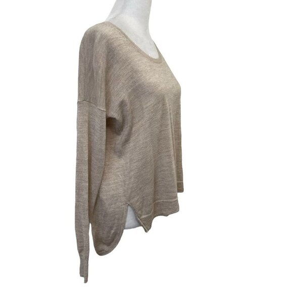 Madewell Merino Wool Blend Lightweight Drop Shoulder Sweater Beige size XS - Picture 2 of 6